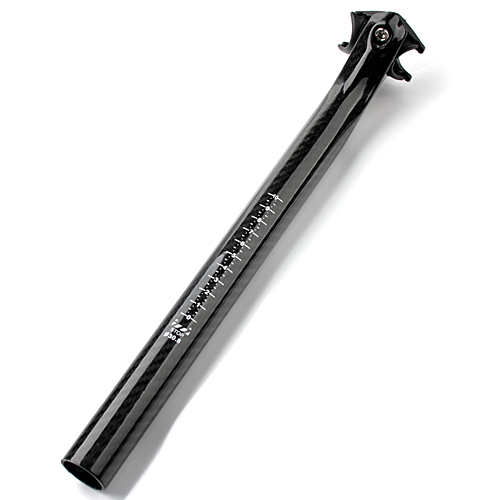 3K Weave 2-Bolt Carbon Fiber Seat Post 30.8mm with Aluminum Head